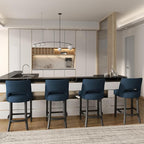 VKNOW Bar Stools Set of 4, Modern Counter Height Bar Stools - Image 4