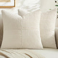 MIULEE Cream White Decorative Throw Pillow Covers by MIULEE
