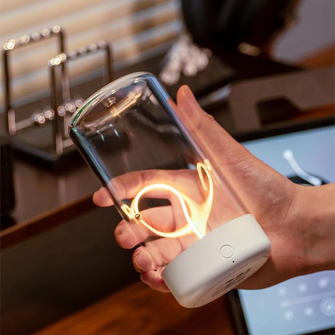 AUGE LIGHT Mini Minimalist Table Lamp Cordless Lamp Rechargeable Table Lamp by AUGELIGHT
