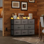 WLIVE Dresser TV Stand with Power Outlets, Led Dresser - Image 2