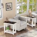ChooChoo Farmhouse End Table, Narrow Side Table, Slim End Table - Image 4