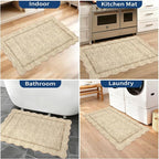 GarveeHome Scalloped Door Mat 2x3 Rugs - Image 3