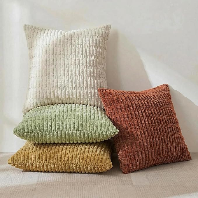 Fancy Homi 4 Packs Decorative Throw Pillow Covers - Image 2