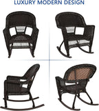Jeco Set of 2 Wicker Rocker Chairs - Image 8
