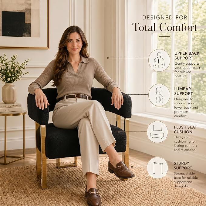 Modern Barrel Accent Chair - Image 6