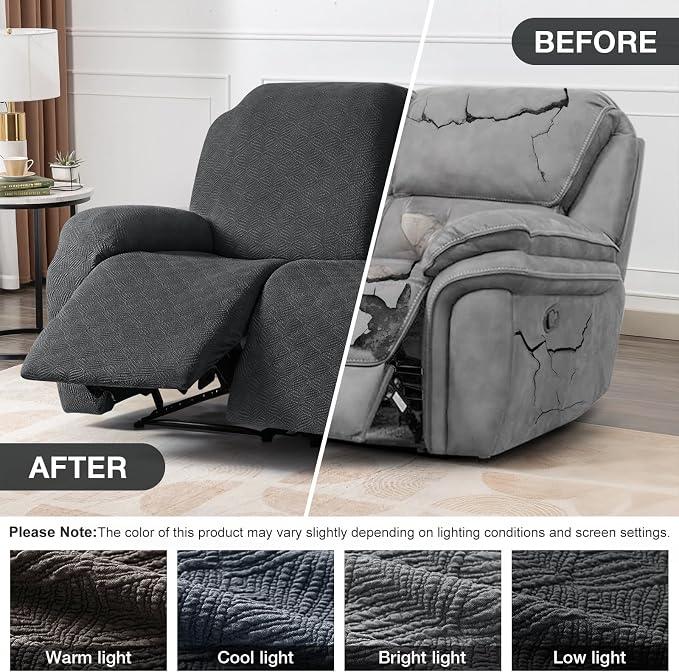 Timeles Extra Wide Recliner Loveseat Covers Oversized Reclining Couch Covers - Image 4