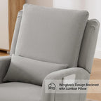 HCHAIRH Rocking Chair Nursery, Upholstered Fabric Nursing Rocking Chairs - Image 6