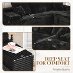 108" L Shaped Boneless Sectional Couches - Image 3