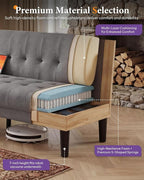 TYBOATLE Sofa Couch, Living Room Furniture Sectional Sofa Sets 2 Pic, Tufted - Image 6