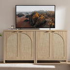 SICOTAS 68" W Rattan Sideboard Buffet Cabinet - Image 3