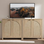 SICOTAS Rattan Sideboard Buffet Cabinet - Image 4