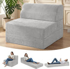 Kasunpul Folding Sofa Bed with Pillow, Memory Foam Fold Out Chair Bed, by KASUNPULGIVEYOUANEWLIFE