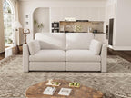 Oversized 2 Seater Modular Sectional Sofa, Solid Wood Frame Sofa, Removable - Image 3