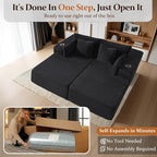 72" Cloud Sectional Couch, Comfort Sleep Sofa - Image 3
