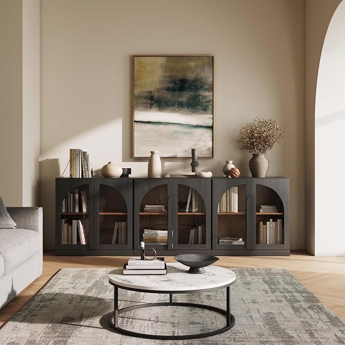 BELLEZE Bijou Set of 3 Modular Sideboard Cabinets - Image 5