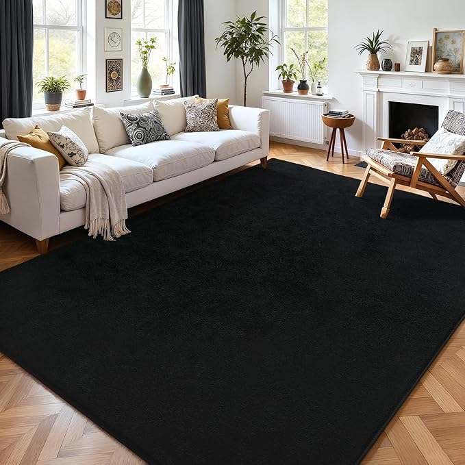 5x7 Area Rugs for Living Room Non Slip Dorm Bedroom Rug, Minimalist Washable by AROGANAREARUG