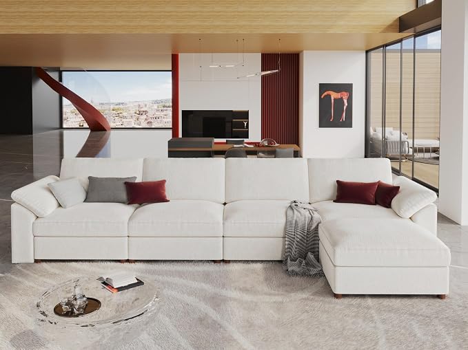EASE MOOSE Extra Large Modular Sectional Sofa, Modern Oversized L Shape by EASEMOOSE