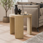 Furniture of America Carys Modern Solid Wood 20-inch Round End Table by FurnitureofAmerica