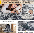 RELEANY Washable 5'x7' Abstract Area Rug - Image 4