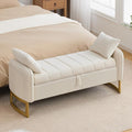 End of Bed Storage Bench, Storage Ottoman Bench by Aemeios