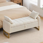 End of Bed Storage Bench, Storage Ottoman Bench by Aemeios
