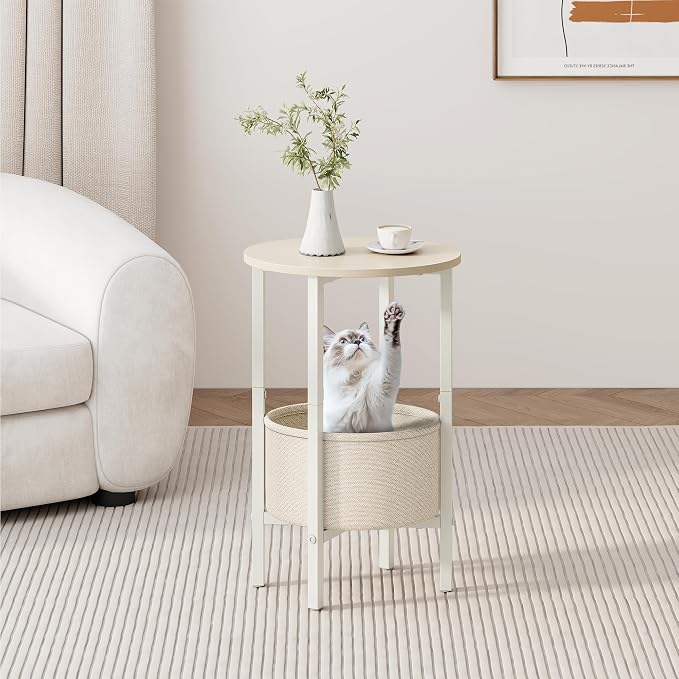 Vagusicc Side Table, Round End Table - Image 5