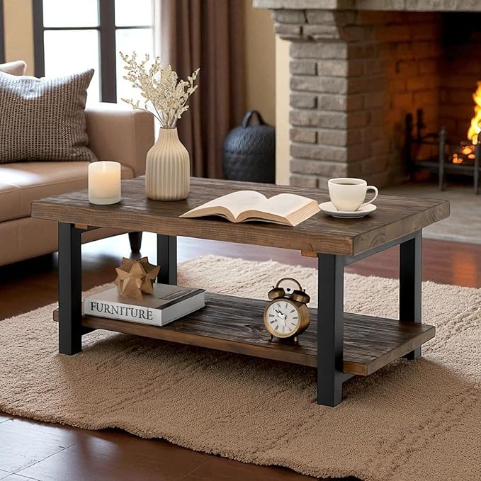 Alaterre Furniture Pomona Rustic Coffee Table - Image 2