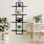 PHOENANCEE Floating Shelves for Wall, Display Hanging Shelf Set of 2, Modern - Image 2