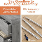 3 Piece Bedroom Set, Dresser and Nightstand Sets - Image 2