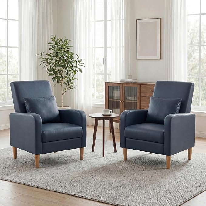 COLAMY Mid-Century Modern Upholstered Accent Chair by COLAMYHOME