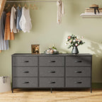 Huuger 9 Drawer Dresser, 47 Inch Dresser TV Stand - Image 6