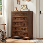 Joaxswe Farmhouse 6 Drawer Dresser - Image 5