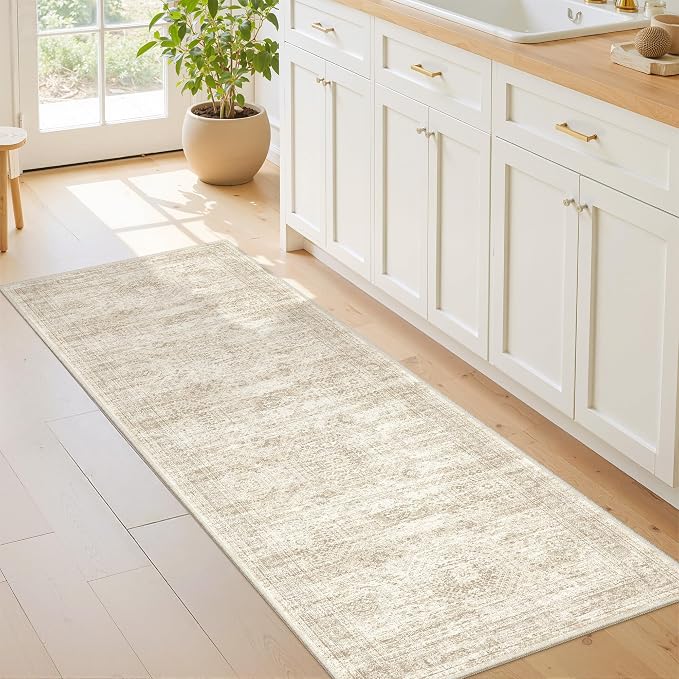 2x6 Runner Rug Non Slip, Washable Hallway Runner Rug, Nursery Room, Soft Runner - Image 3