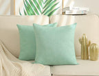 Stellhome Pack of 2 Spring Burlap Throw Pillow Covers Farmhouse Linen Cushion by Stellhome