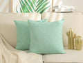 Stellhome Set of 2 Linen Throw Pillow Cover Square Spring Decorative Farmhouse by Stellhome