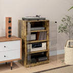 HOMCOM Media Cabinet, 4-Tier Stereo Cabinet - Image 8