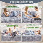 131'' U Shaped Sectional Couches - Image 4