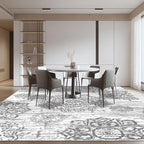 HEBE Area Rug for Living Room 8'x10', Washable Non Slip Boho Bedroom Rug | - Image 8