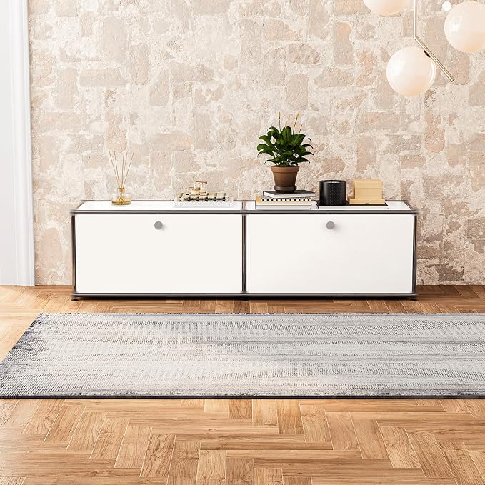 Modern Storage Cabinet Sideboard Versatile Free-Standing Organizer Cabinets - Image 4