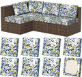 8Pcs Outdoor Cushion Covers, Stretch Patio Furniture Couch Chair Slipcovers | by VORSHAPE