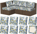 8Pcs Outdoor Cushion Covers, Stretch Patio Furniture Couch Chair Slipcovers | by VORSHAPE