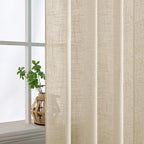 MIULEE Short Linen Curtains 52x45 Inch Length 2 Panels - Image 5