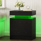 LIKIMIO Night Stand Set of 2, Modern Black Nightstand - Image 6