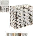 East at Main Rectangle Storage Side Table – Coconut Shell Mosaic Inlay - Image 5