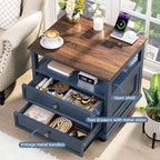 Joaxswe Farmhouse Nightstand Set of 2 - Image 5