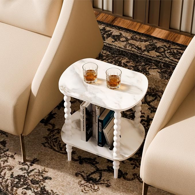 2-Tier Side Table, Small End Table - Image 6