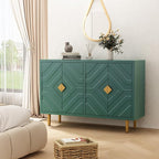 HLR 48" Accent Cabinet with 4 Doors and Shelves, Modern Sideboard Buffet - Image 6