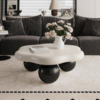 35.03" Cloud Coffee Table for Living Room Unique Coffee Table Modern Low Coffee - Image 4