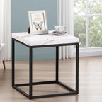 CENSI 18-Inch Marble Accent End Table/Side Table - Image 7