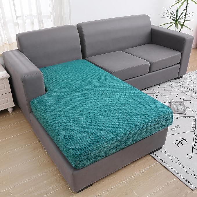 Smiry Waterproof Couch Cushion Covers, Stretch Jacquard Sectional Couch Covers - Image 5